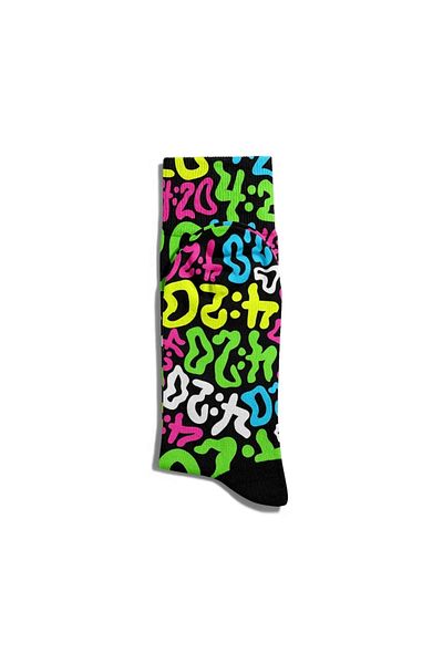 Eğlenceli Çoraplar Fun Socks Unisex Colorful Figures Printed Socks Ecsoket265