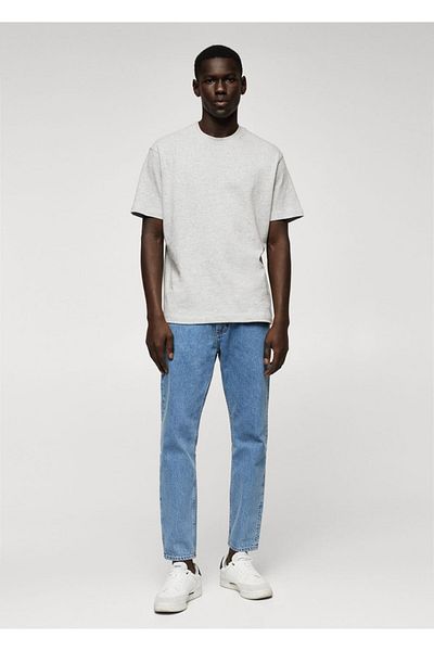 MANGO Man Baumwoll-T-Shirt mit entspannter Passform