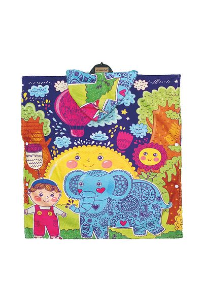 ECEMRE Children's Poncho Snap Beach Towel
