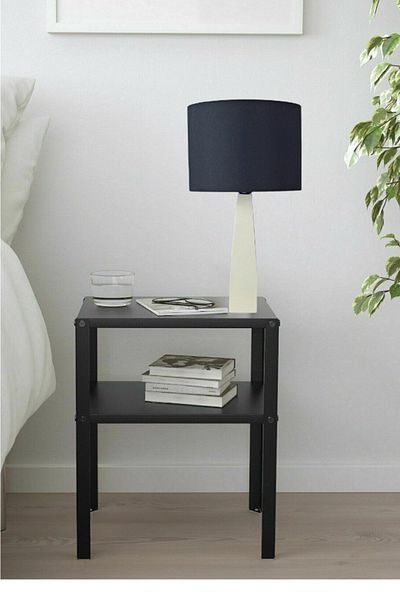 Art&Gift Black Belin Cream Wooden Headboard Lampshade - Fabric