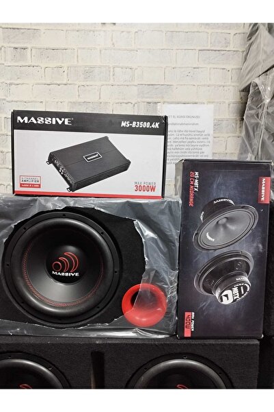 Reiss Massive 1500 Wat 400 Arms Cift Bobin Bas Massive 3000 Wat 4 Kanal Amfi ...