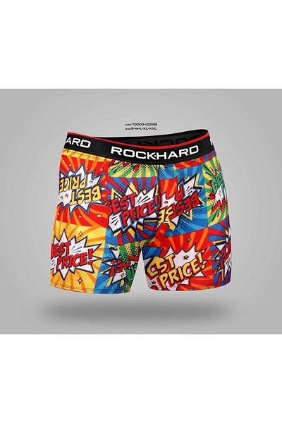 rockhard Koza Men's Colorful Rock Hard Patterned Boxers (1 PC)