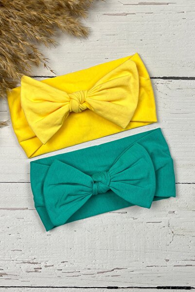 ADABEBEK Baby Girl Flexible 2-Piece Combed Cotton Bandana