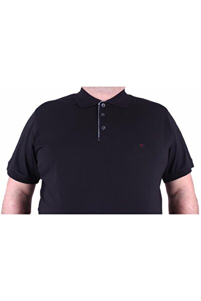 MocGrande Large Size Men's Polo T-Shirt Classic 23403 Black