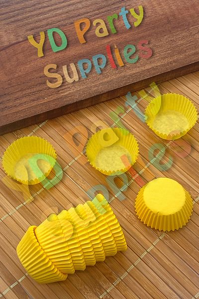 L'Opaline Mini Size Yellow Muffin Truff Chocolate Cake Brownie Mold 35X20 mm Approx. 200 Pieces