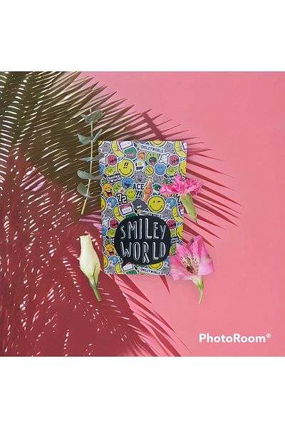 Mynote Smiley World 13x21 Striped 40 Sheets