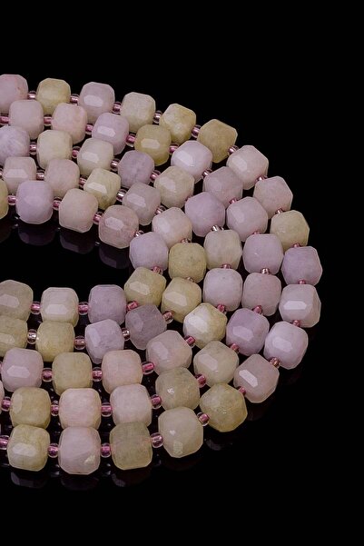 Dünya Doğal Taş 9x9 mm Cub Morganite Stone Array