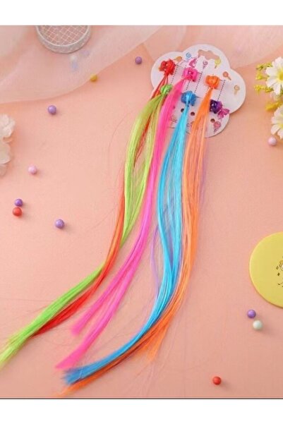 AKOLİFE Set de 6 cleme de păr colorate