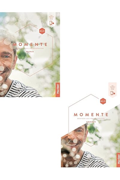 Hueber Yayınları Momente A1.2 Kursbuch + Arbeitsbuch Mit Plus Interactive Ver...