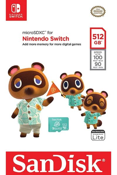 SanDisk Nintendo Switch 512Gb Licensed Memory Card