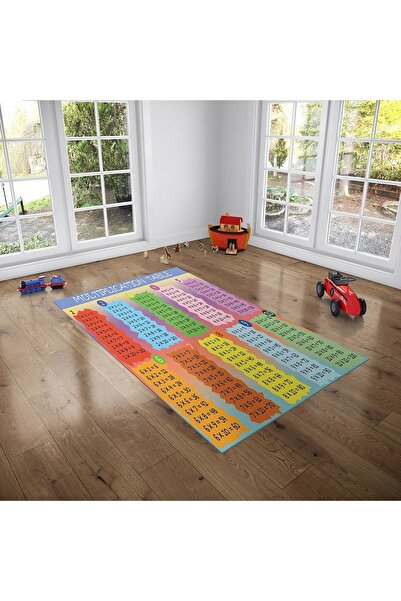 NesaDecor Eğitici Çarpım Tablosu Oyun ve Oda Halısı