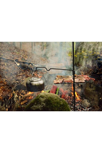 Balmumu Kanvas Kılıflı Bushcraft Akrobat Izgara - Outdoor, Grill, Camping, Prepper