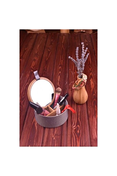 Bambum Caseta 3 Bölmeli Aynalı Makyaj Takı Kutusu