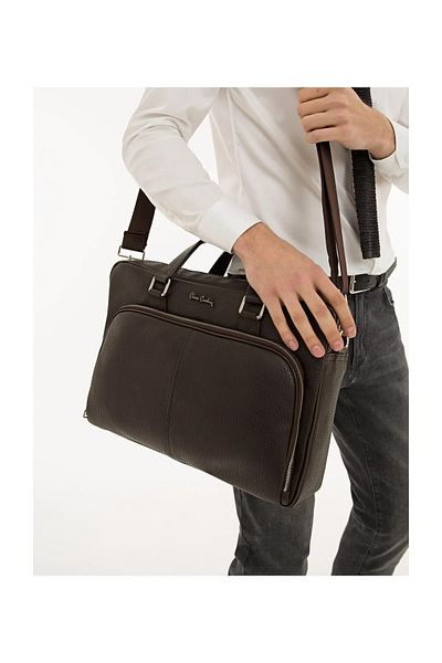 Pierre Cardin 01pc001116 Geantă Laptop Geantă Notebook Geantă Maro