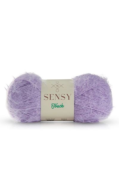 SENSY Premium Touch Hand Knitting Yarn Blouse Cardigan Sweater Yarn Fur Look Yarn Beanie Plush Toy Yarn Lilac