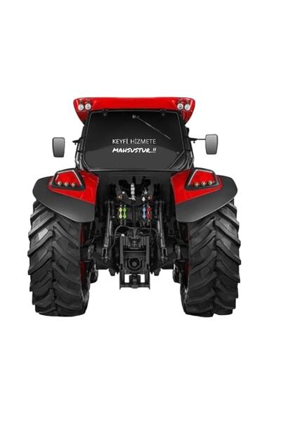 EYBA STİCKER Traktör Keyfi Hizmete Mahsustur Yazısı Sticker Newholland John D...