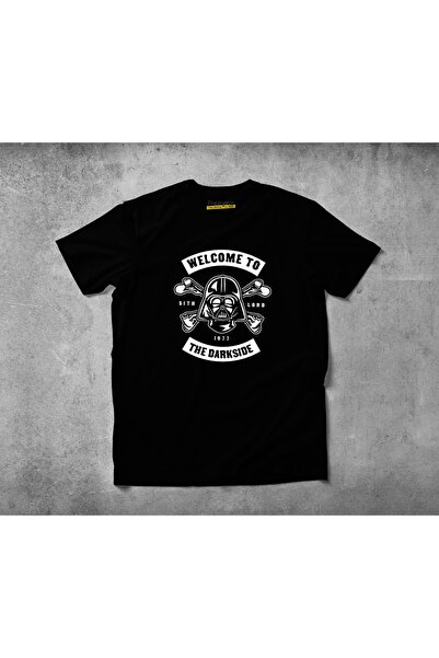 Freeyez Bine ați venit la tricoul unisex din bumbac pieptănat Darkside