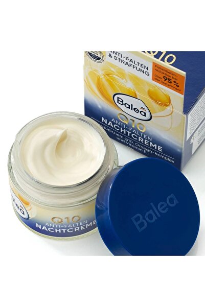BALEA Kırışıklık Karşıtı Gece Kremi Cilt Sıkılaştırıcı Doğal Q10, Omega Kompleksi Ve E Vitaminli