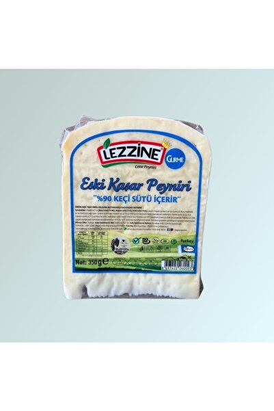 lezzine Olgunlaştırılmış Keçi Eski Kaşarı 350g – %90 Keçi Sütü, 10 Ay Olgunla...