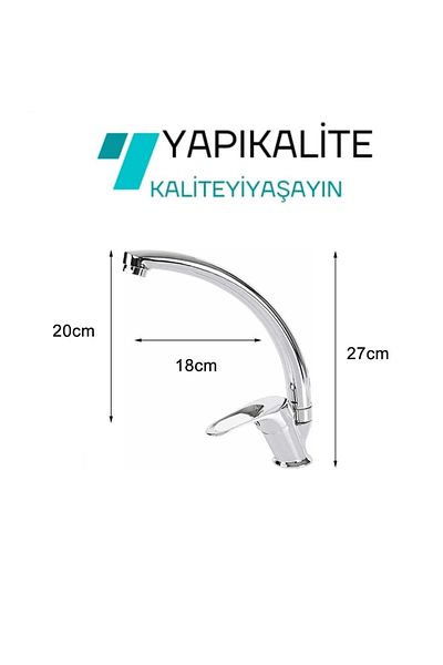 YAPI KALİTE Armatürsan Mix Chrome Kitchen Sink Sink Faucet Tap
