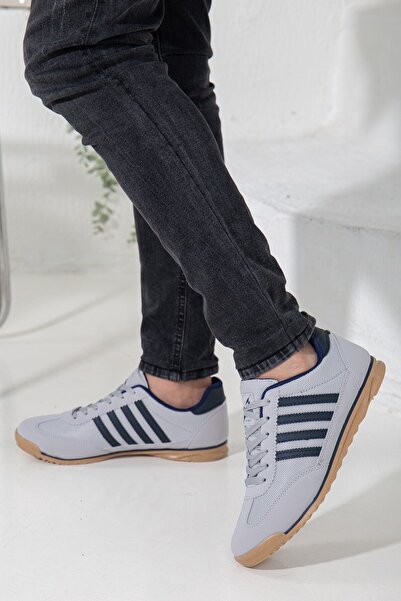 Rona Gifts Чоловічі сірі сучасні дизайнерські зручні кросівки з м'якою підошвою для повсякденного носіння та прогулянок