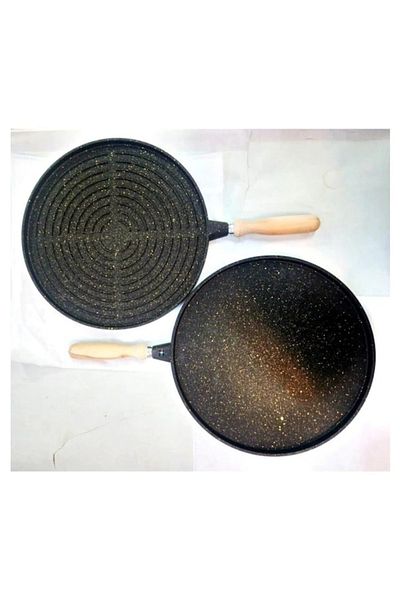 TAŞHAN Elart Cast Iron Double Sided Grilled Pancake Pan