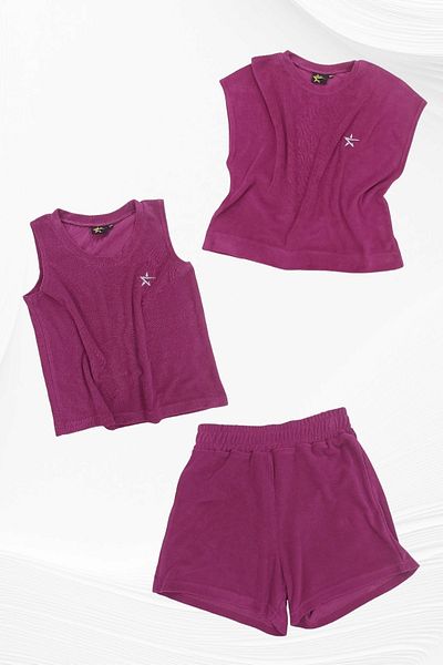 MY STAR HOME Cotton 3 Piece Embroidered Towel Home And Beach Clothing
