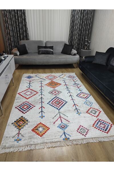 ESPİCAL HOME Dijital Baskılı Yıkanabilir Kaymaz Taban Ince Yazlık Salon Mutfa...