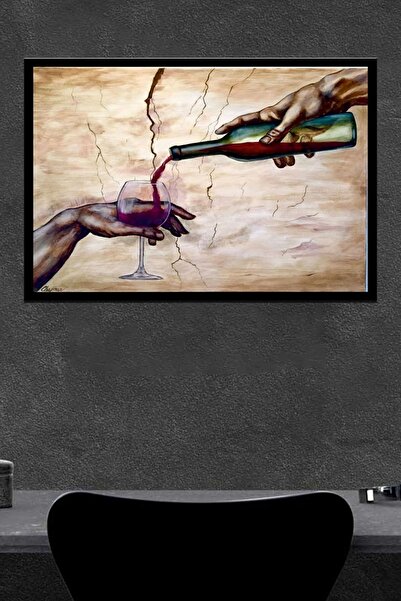 HobiShop Michelangelo Kadeh Ahşap Poster (27x18)