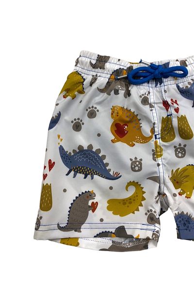 Pukka Pantaloni scurți de baie pentru băieți cu imprimeu cu dinozauri