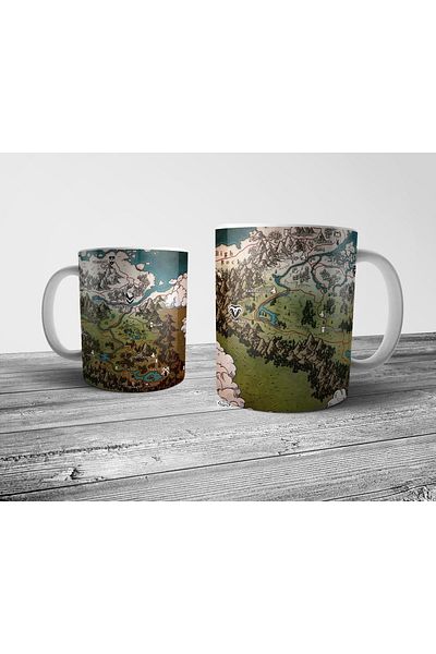 Pixxa Skyrim Map - The Elder Scrolls V: Skyrim Mug Cup Model 2