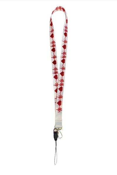 İYİ MODA ECG Heart Rhythm Medical ID Badge Strap Phone Strap Neck Lanyard