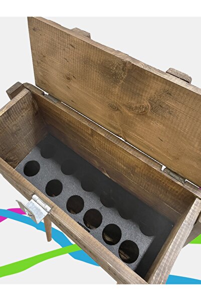 KUT TASARIM Ahşap Mühimmat Sandığı Şaraplık