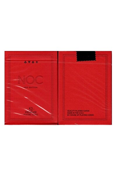 OyuncaklarÜlkesi Bicycle Noc Pro Burgundy Red Red Marked Premium Game Card Pl...