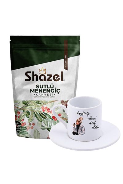 Shazel Menengic Coffee with Milk 200 Gr+ Yellow Bun Hair We Have Enjoined the Hands Turkish Coffee Finca