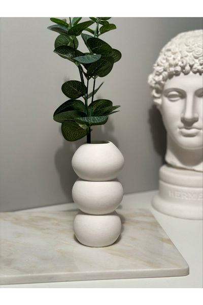 Bautinq Store Raw White Bubble Vase - Decorative Home Decoration