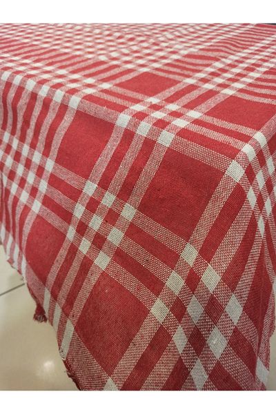 ŞENER HOME Checkered Picnic Cloth & Table Cloth & Table Cloth King Size 170 X 170 Cm - Red