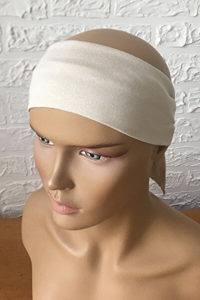 Vera Χτενισμένο βαμβακερό μπαντάνα μπεζ καπό εσωτερικό καπό δεμένο λουράκι Χτενισμένο βαμβακερό καπό Κάλυμμα κεφαλιού κάτω Hijab Lace Up Bone