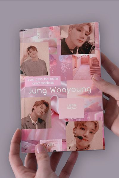 Namgo دفتر ملاحظات غير مبطن مقاس A5 باللون الوردي من Wonyoung (50 صفحة)