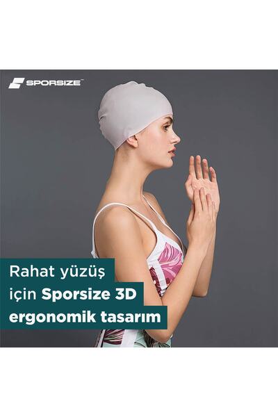 Sporsize Силіконова шапочка для плавання - Силіконова шапочка для плавання в морі та басейні