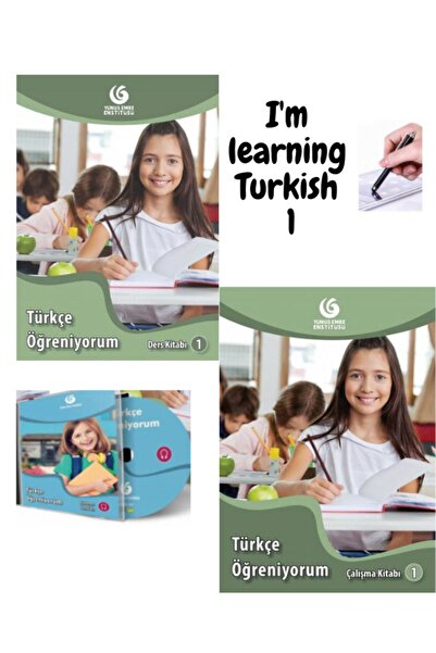 Yunus Emre Enstitüsü Yabancılar Için Türkçe Öğreniyorum 1,2,3,4 Ders Kitabı-çalışma Kitabı-cd (ilkokul-ortaokul)+kalem