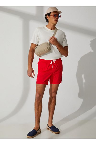 U.S. Polo Assn. Red Men's Shorts Swimsuit Blas23y