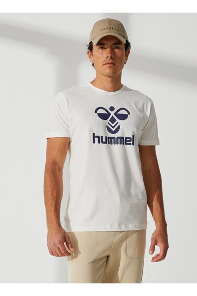 hummel Yuvarlak Yaka Düz Beyaz Erkek T-shirt 910206-9003 Men Ss Tee