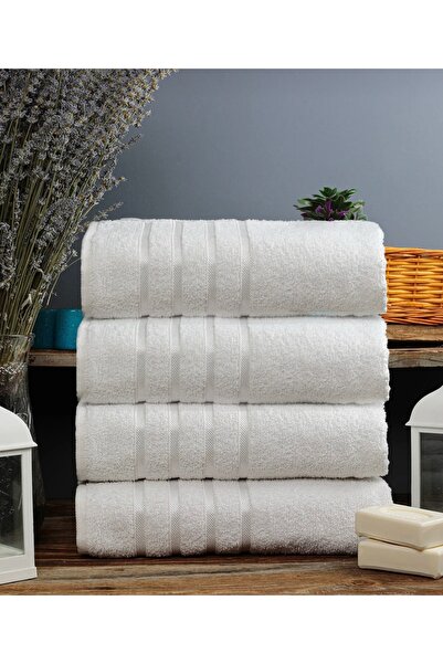 SHAL HOME Σετ μπάνιου 4 τεμαχίων 70x140cm από 100% βαμβάκι