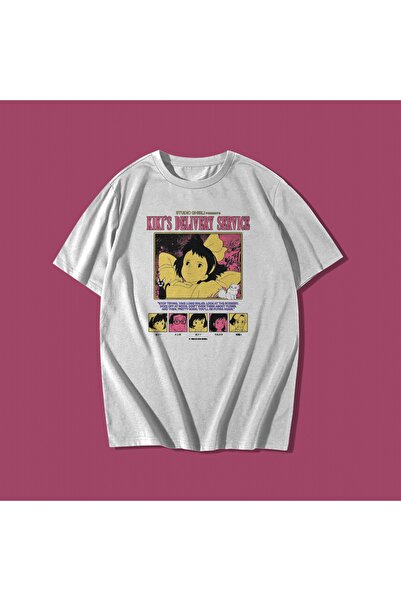 rebelberi Kiki's Delivery Service film Y2K grunge stil oversize unisex pamučn...