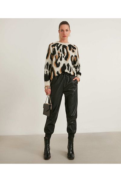 İpekyol Leather Look Jogger Pants