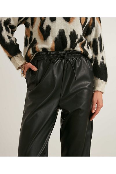 İpekyol Leather Look Jogger Pants