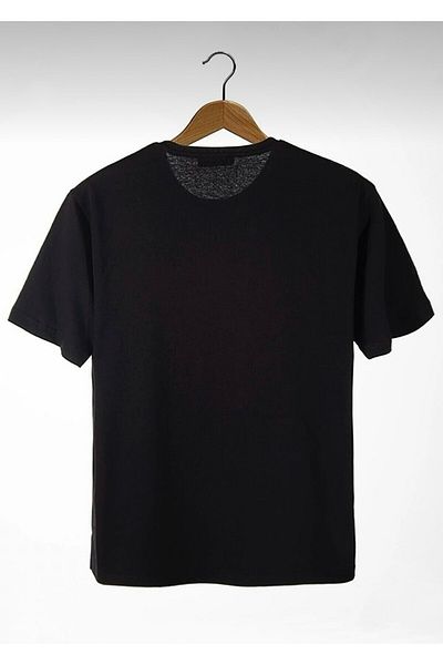 Josette Μπλουζάκι Unisex Μαύρο Mustafa Kemal Atatürk με στάμπα με λαιμόκοψη Oversize