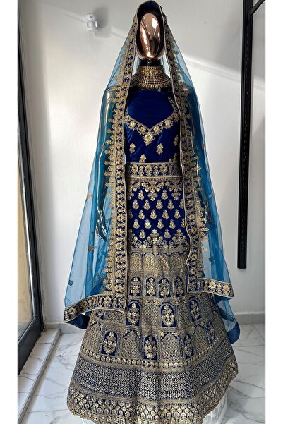 Aashiv's Collection Kına Elbisesi - Hint Elbisesi - Kaftan - Lehenga