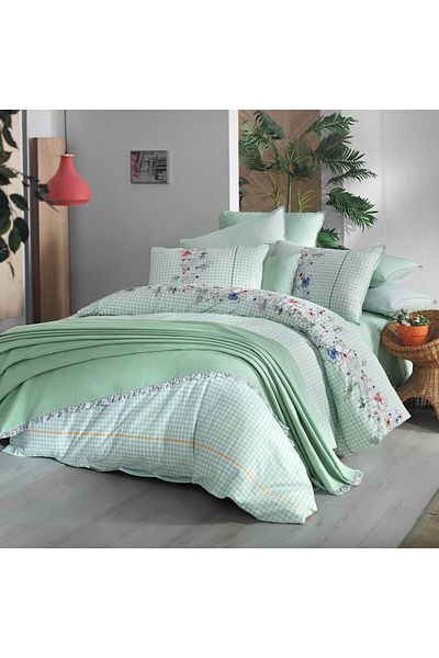 Sarev Eva Bella Double Cotton Pique Set Duvet Cover Set